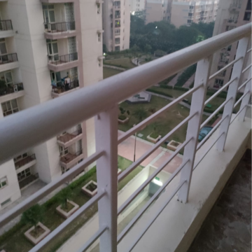 Balcony in 1 RK Apartment at Supertech Czar Suites, Omicron I Greater Noida – for Rent