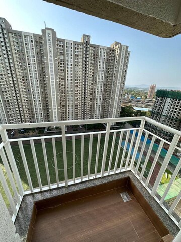 Balcony in 2 BHK Apartment at Lodha Amara New Tower, Kolshet Road – for Rent