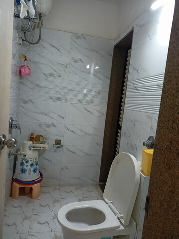 Bathroom in 1 BHK Apartment at Prakruti Pearl, Ghodbunder Road – for Rent