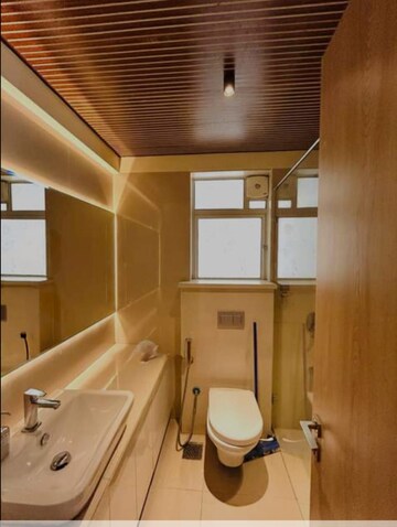Bathroom in 3 BHK Apartment at Soham Crystal Spires, Ghodbunder Road – for Rent