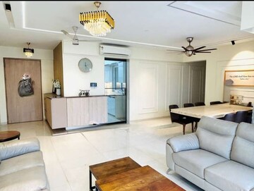 Living Room in 3 BHK Apartment at Soham Crystal Spires, Ghodbunder Road – for Rent