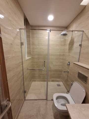 Bathroom in 3.5 BHK Builder Floor at Ambience Creacions, Sector 22 – for Rent