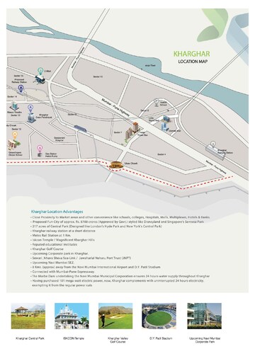 3 BHK Apartment – Map Location View at Balaji Delta Central, Kharghar - for Sale