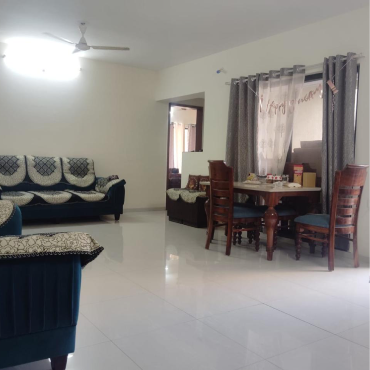 Living Room, malpani-greens 3 Bedroom 1600 Sq.Ft. Apartment In Wakad Pune 8272354