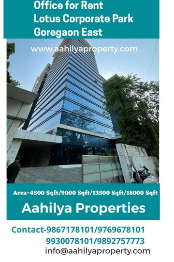 Commercial Office Space 4500 Sq.Ft. For Rent in Goregaon East Mumbai  8272405