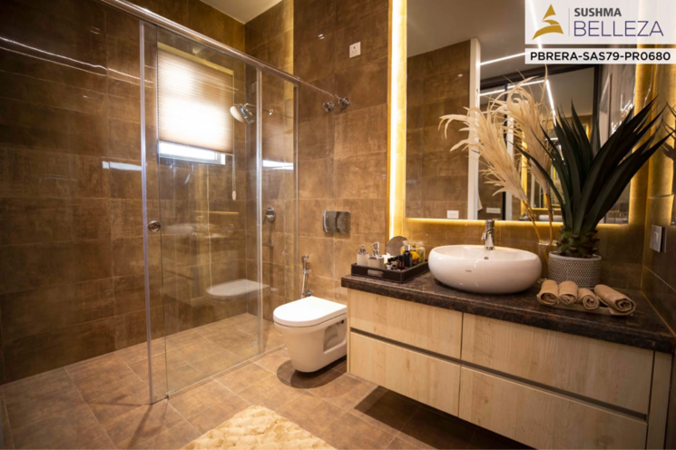 Living Room, sushma-belleza 3 Bedroom 2300 Sq.Ft. Apartment In Nagla Road Zirakpur 8272513