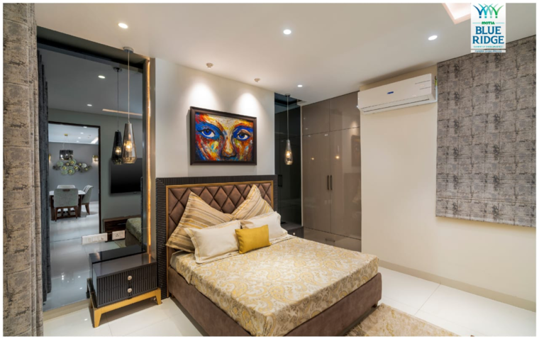 Bedroom, motia-blue-ridge 3 Bedroom 1721 Sq.Ft. Apartment In Kishanpura Zirakpur 8272536