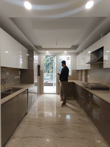 Kitchen in 3 BHK Builder Floor at Paschim Vihar – for Rent
