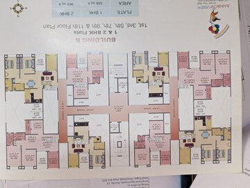 Floor Plan in 2 BHK Apartment at Shyama Rainbow Vissta, Ravet – for Sale