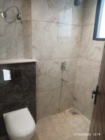 Bathroom in 3 BHK Builder Floor at NK Sharma Savitry Greens 2, Ghazipur – for Rent