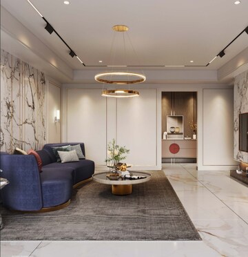 Living Room in 3 BHK Apartment at West View Society, Salisbury Park – for Sale