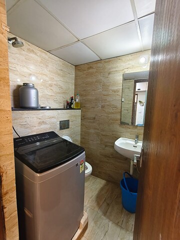 Bathroom in 3 BHK Apartment at Anand Nagar – for Rent