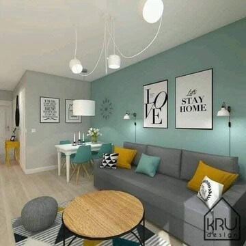 Living Room in 3 BHK Apartment at Igi Airport Area – for Sale