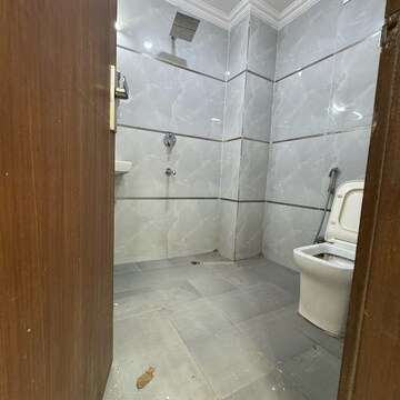 Bathroom in 2 BHK Builder Floor at Chattarpur – for Rent