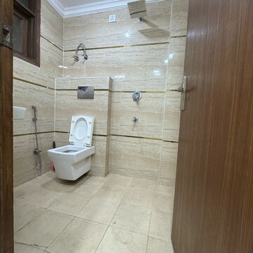 Bathroom in 2 BHK Builder Floor at Chattarpur – for Rent