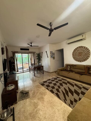 Living Room in 2 BHK Apartment at Ashar Axis, Majiwada – for Rent