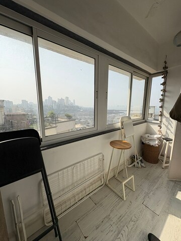 Balcony in 2 BHK Apartment at Erlyn Apartment, Bandra West – for Rent