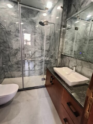 Bathroom in 3 BHK Builder Floor at Saket – for Rent
