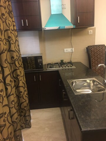 Kitchen in 1 BHK Builder Floor at Panchsheel Park – for Rent
