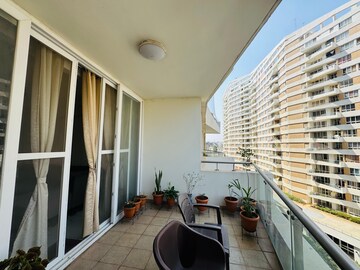 Balcony in 3 BHK Apartment at Mantri Lithos, Thanisandra – for Rent