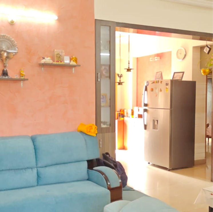 Living Room, siri-shaili-residency 3 Bedroom 1500 Sq.Ft. Apartment In Gk Colony Hyderabad 8275415