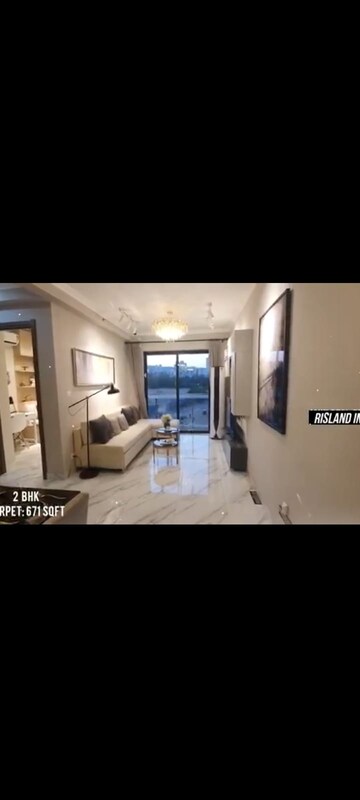 Living Room in 2 BHK Apartment at Risland The Icon, Dhokali – for Rent