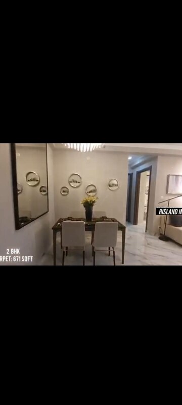 Floor Plan in 2 BHK Apartment at Risland The Icon, Dhokali – for Rent