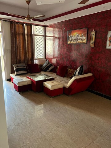 Living Room in 2 BHK Apartment at Express Garden, Vaibhav Khand – for Rent