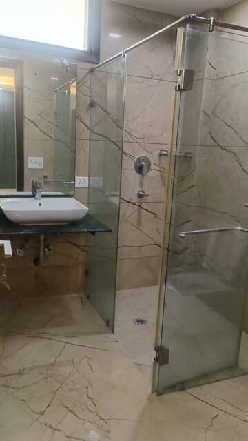 Bathroom in 3 BHK Builder Floor at Defence Colony – for Rent
