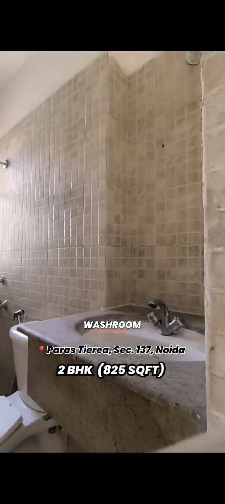 Bathroom, paras-tierea 2 Bedroom 825 Sq.Ft. Apartment In Sector 137 Noida 8275581