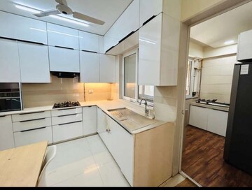Kitchen in 3 BHK Apartment at Soham Crystal Spires, Ghodbunder Road – for Rent