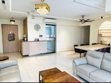 Living Room in 3 BHK Apartment at Soham Crystal Spires, Ghodbunder Road – for Rent