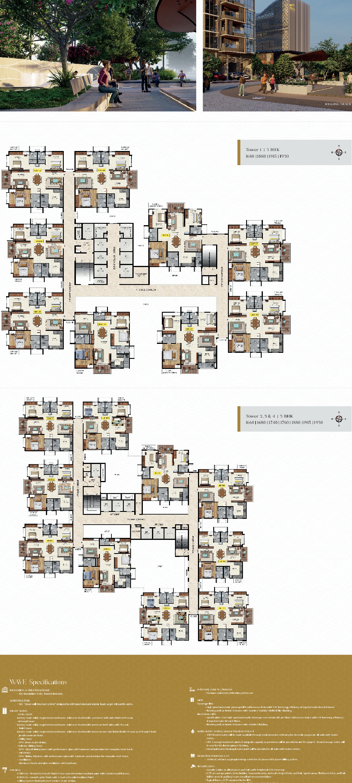 3 BHK + Pooja Room Apartment For Sale in Raghava Wave