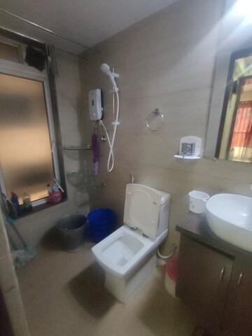 Bathroom in 1 BHK Apartment at Srishti Harmony 3 Phase 1, Powai – for Rent