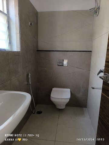 Bathroom in 3 BHK Apartment at Taloja – for Rent