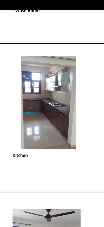 Kitchen in 3 BHK Builder Floor at Omaxe Silver Birch, North Mullanpur – for Rent