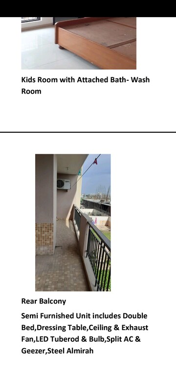Furnished Amenities in 3 BHK Builder Floor at Omaxe Silver Birch, North Mullanpur – for Rent