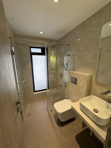 Bathroom in 3 BHK Apartment at Rustomjee Le Reve, Khar West – for Rent