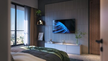 Bedroom in 2 BHK Apartment at Samyakth Bliss, Khar West – for Sale