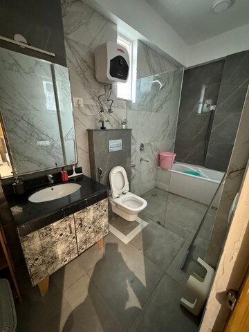 Bathroom in 4 BHK Penthouse at Rani Aakriti Shantiniketan, Sector 143 – for Rent