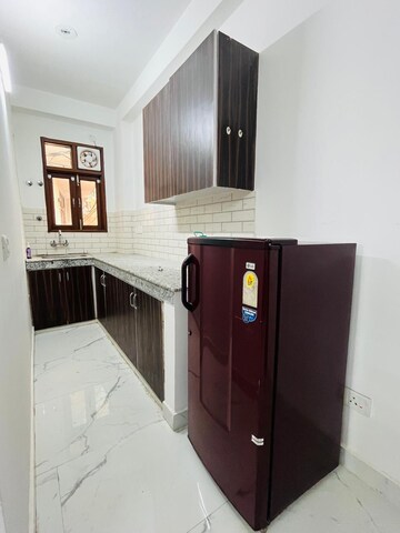 Kitchen in 1 BHK Builder Floor at Freedom Fighters Enclave – for Rent