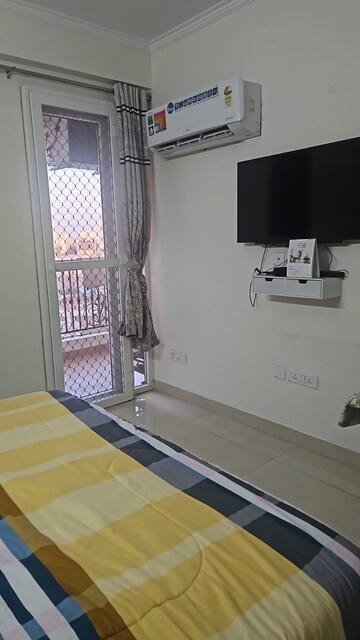 Bathroom in 3 BHK Apartment at Affinity Greens, International Airport Road – for Rent