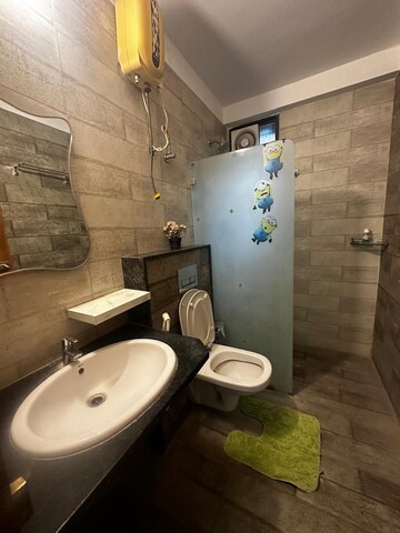 Bathroom in 4 BHK Apartment at JP Iscon Platinum, Bopal – for Rent