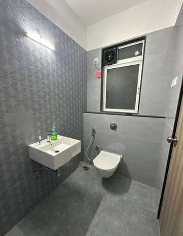 Bathroom in 2 BHK Apartment at Ashar Axis, Majiwada – for Rent