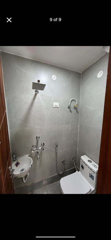 Bathroom in 2 BHK Builder Floor at Paschim Vihar – for Rent