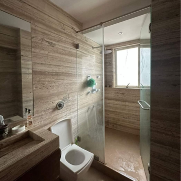 Bathroom in 2 BHK Apartment at Malad West – for Rent