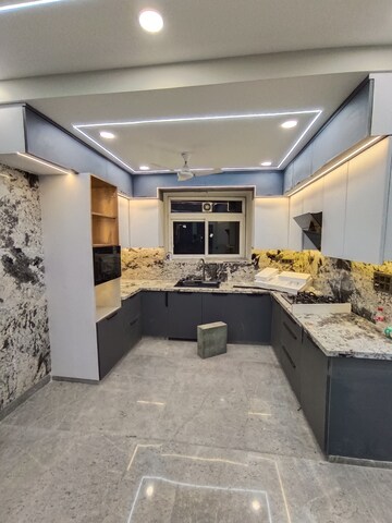 Kitchen in 3 BHK Builder Floor at Mansarover Garden – for Sale