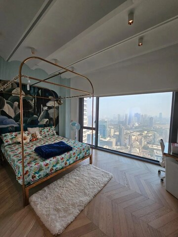 Bedroom in 3 BHK Apartment at Lodha World View, Worli – for Rent