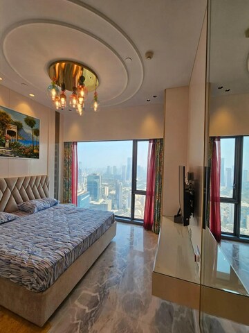 Bedroom in 3 BHK Apartment at Lodha World View, Worli – for Rent