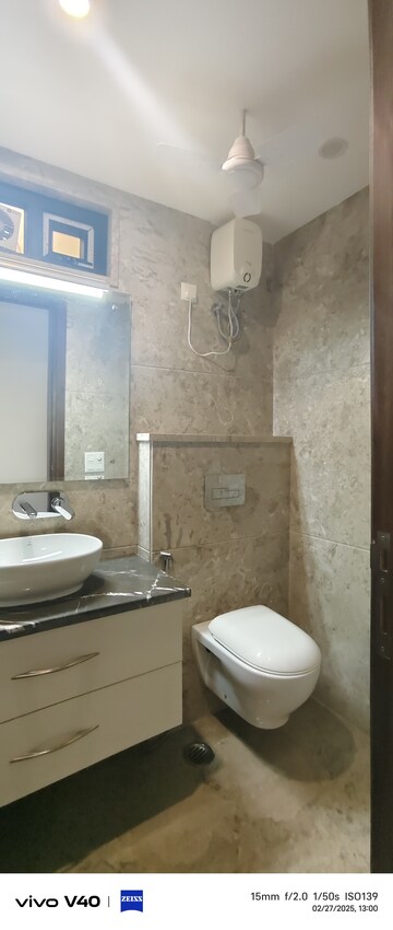 Bathroom in 3 BHK Builder Floor at Defence Colony – for Rent